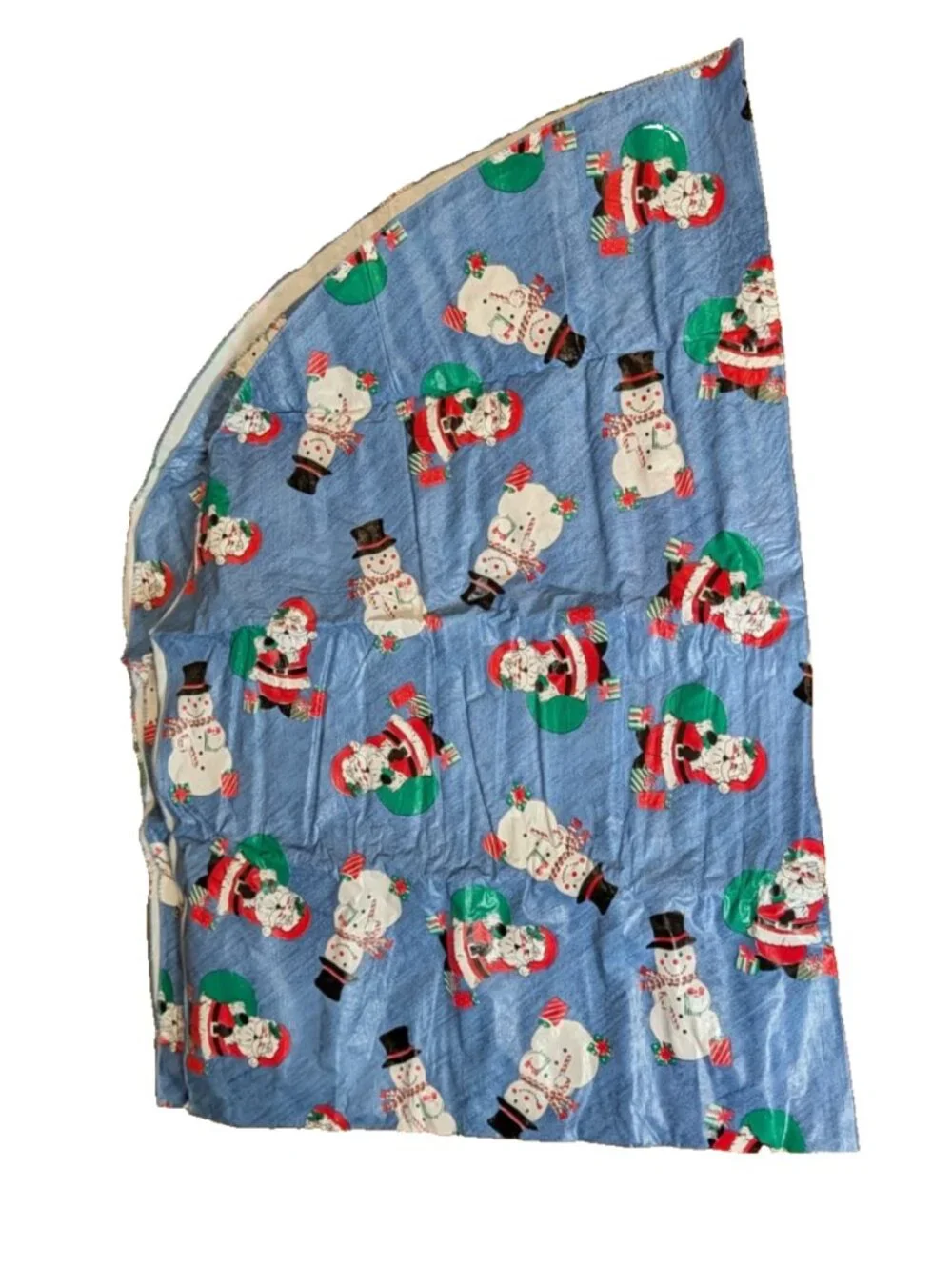 Christmas Tablecloth Santa & Snowmen aprox 66